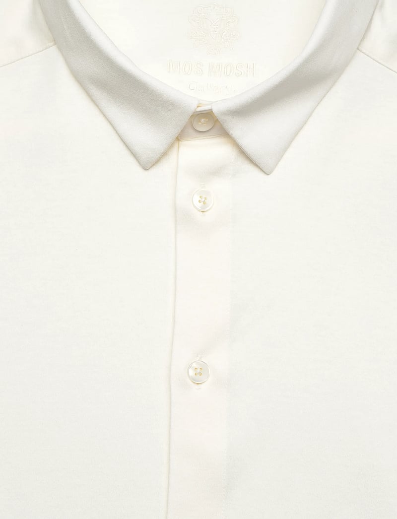 Mos Mosh Gallery - Marco Crunch Jersey Shirt - avslappede skjorter - offwhite - 5