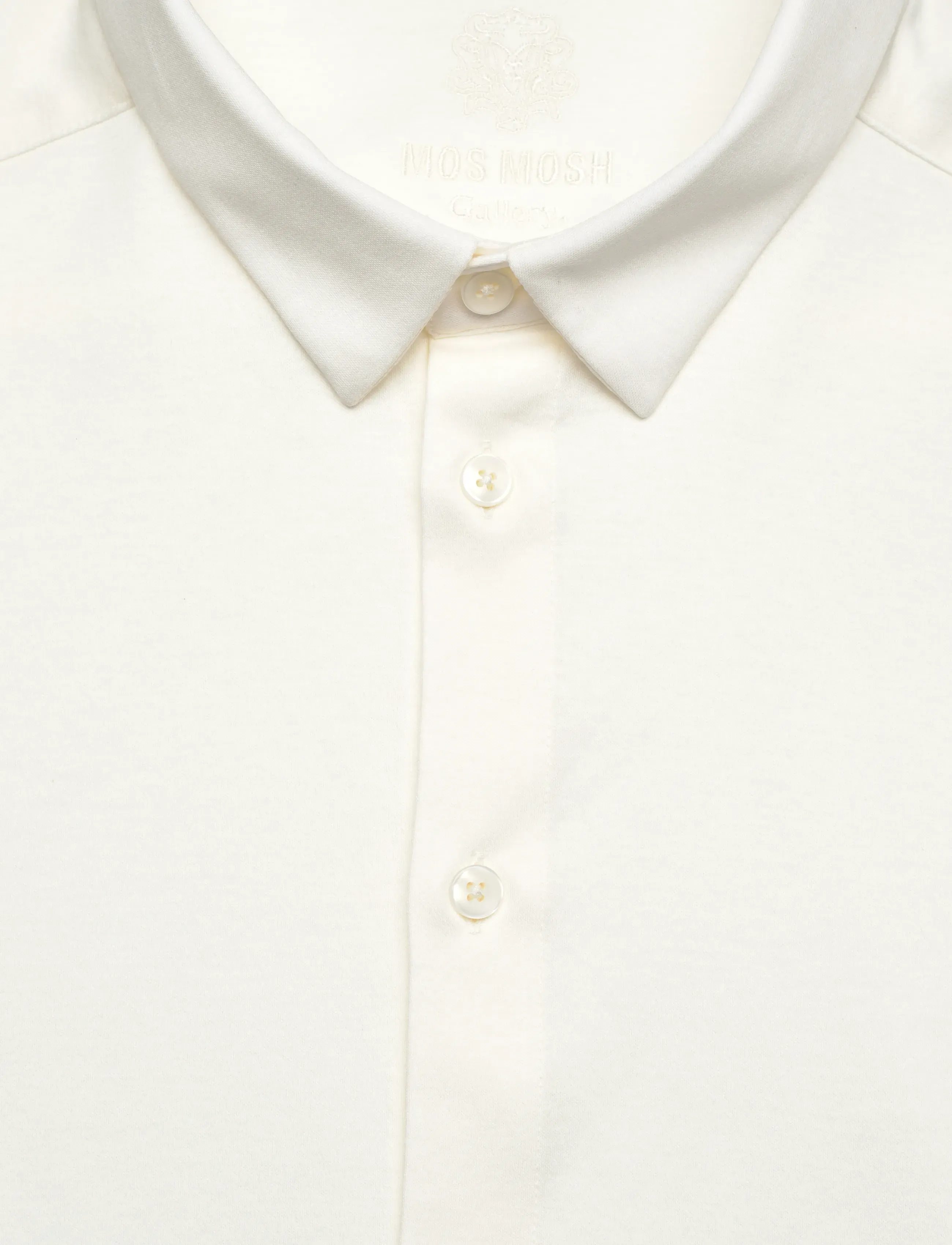 Mos Mosh Gallery - Marco Crunch Jersey Shirt - casual skjorter - offwhite - 5