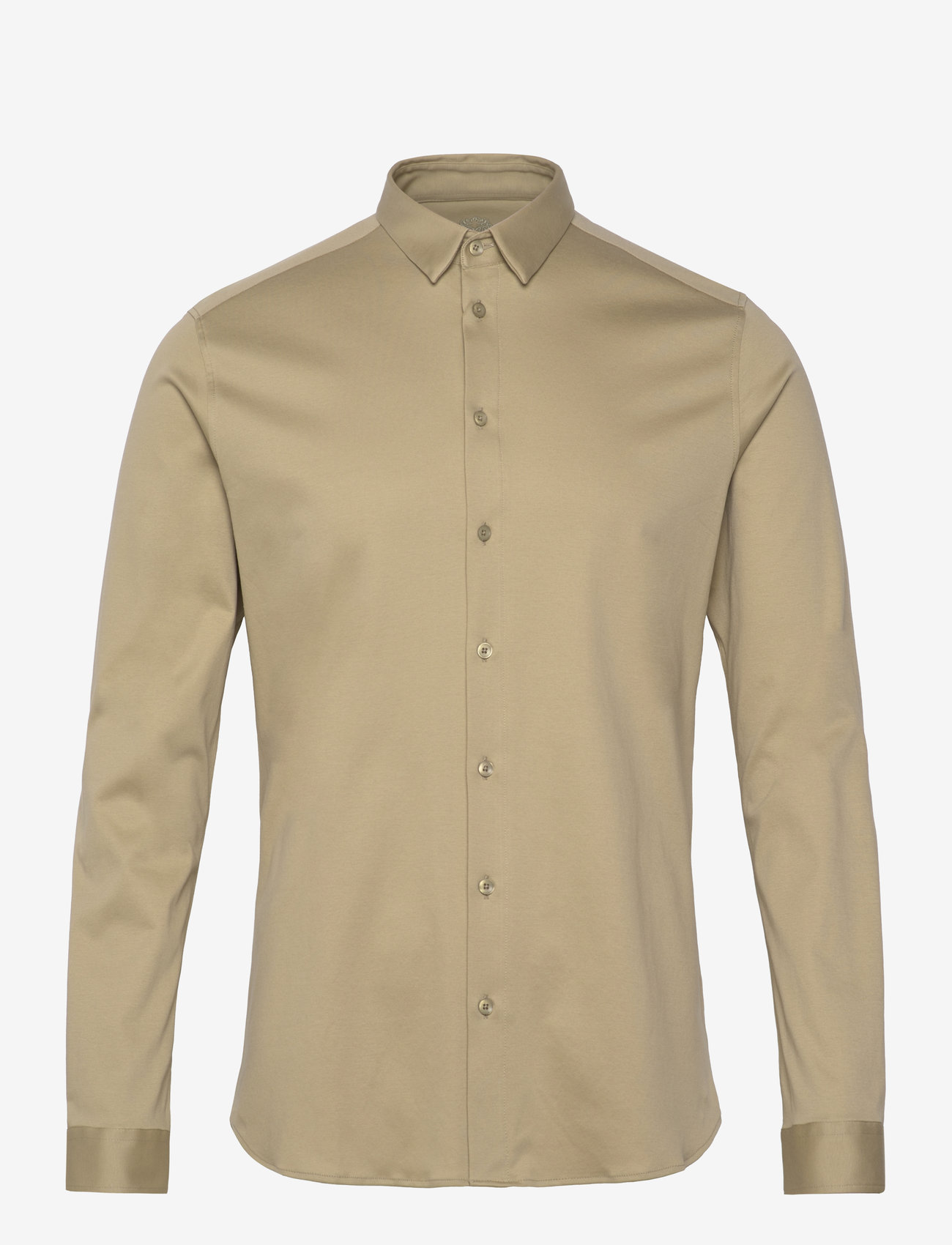 Mos Mosh Gallery - Marco Crunch Jersey Shirt - casual skjorter - sage green - 0