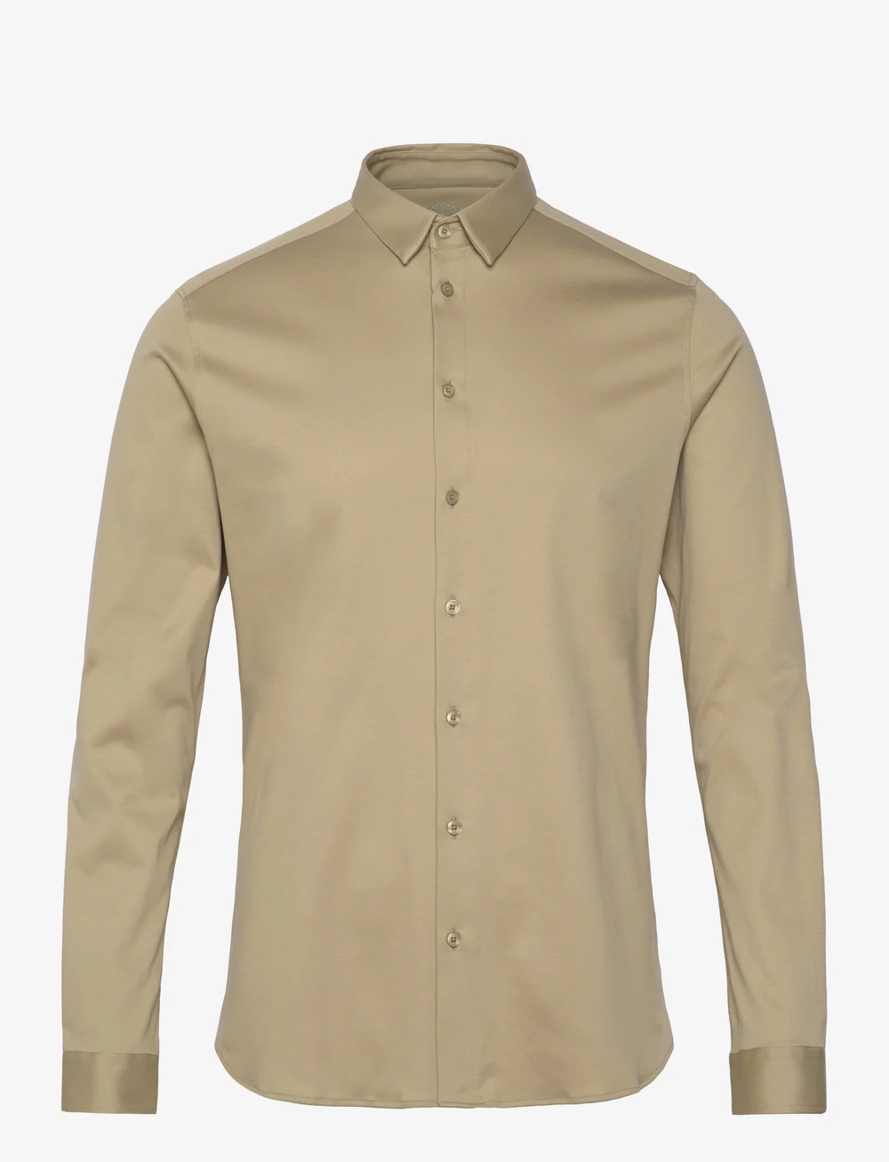 Mos Mosh Gallery - Marco Crunch Jersey Shirt - casual skjortor - sage green - 0