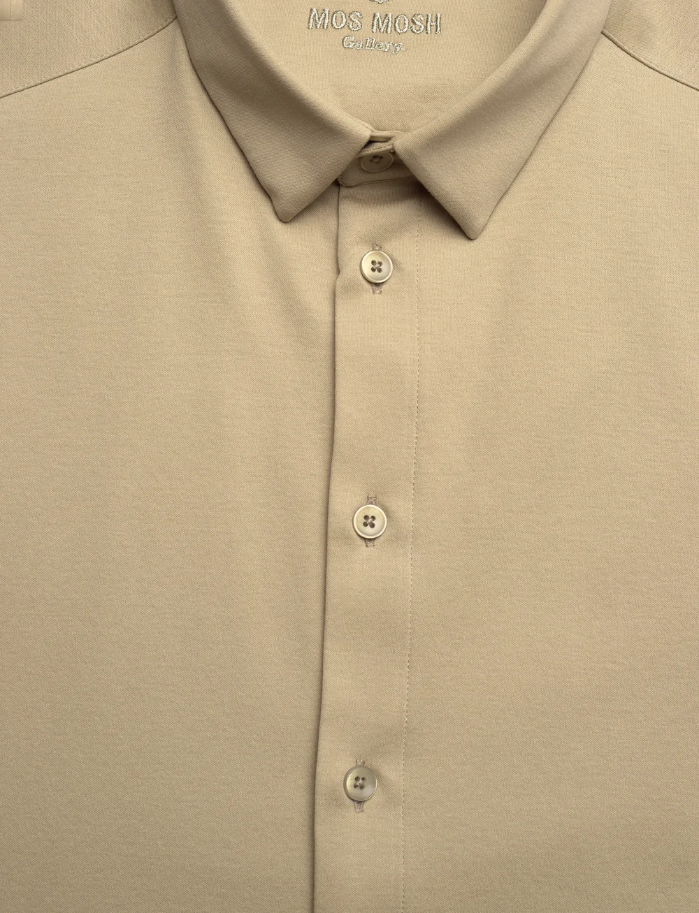 Mos Mosh Gallery - Marco Crunch Jersey Shirt - casual skjortor - sage green - 2