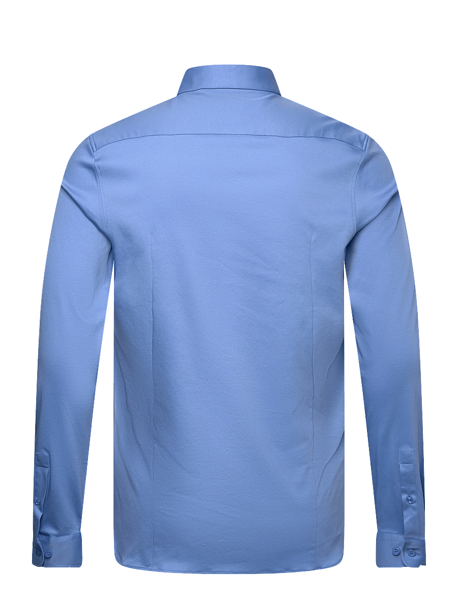Mos Mosh Gallery - Marco Crunch Jersey Shirt - vabaajasärgid - silver lake blue - 2
