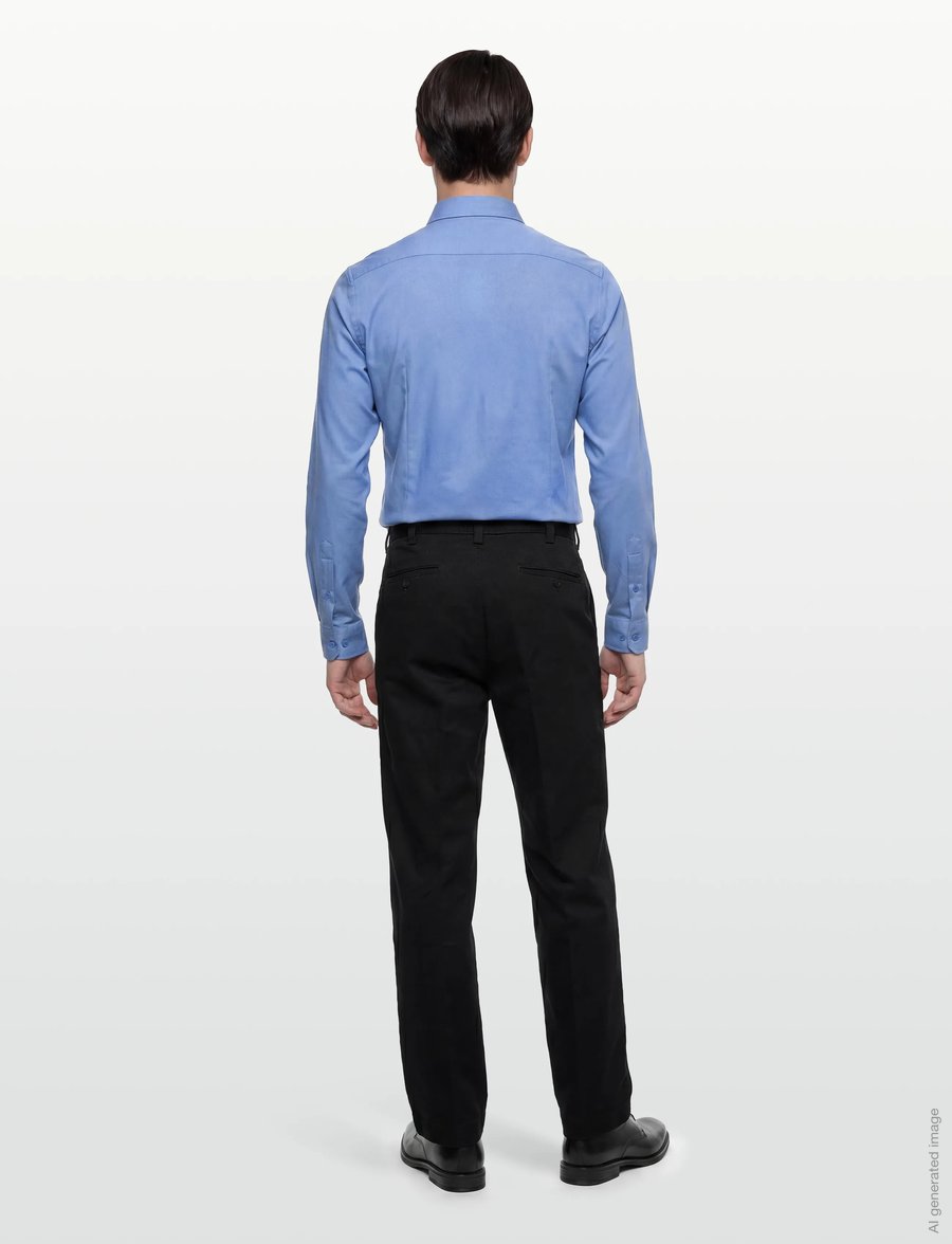 Mos Mosh Gallery - Marco Crunch Jersey Shirt - vabaajasärgid - silver lake blue - 4