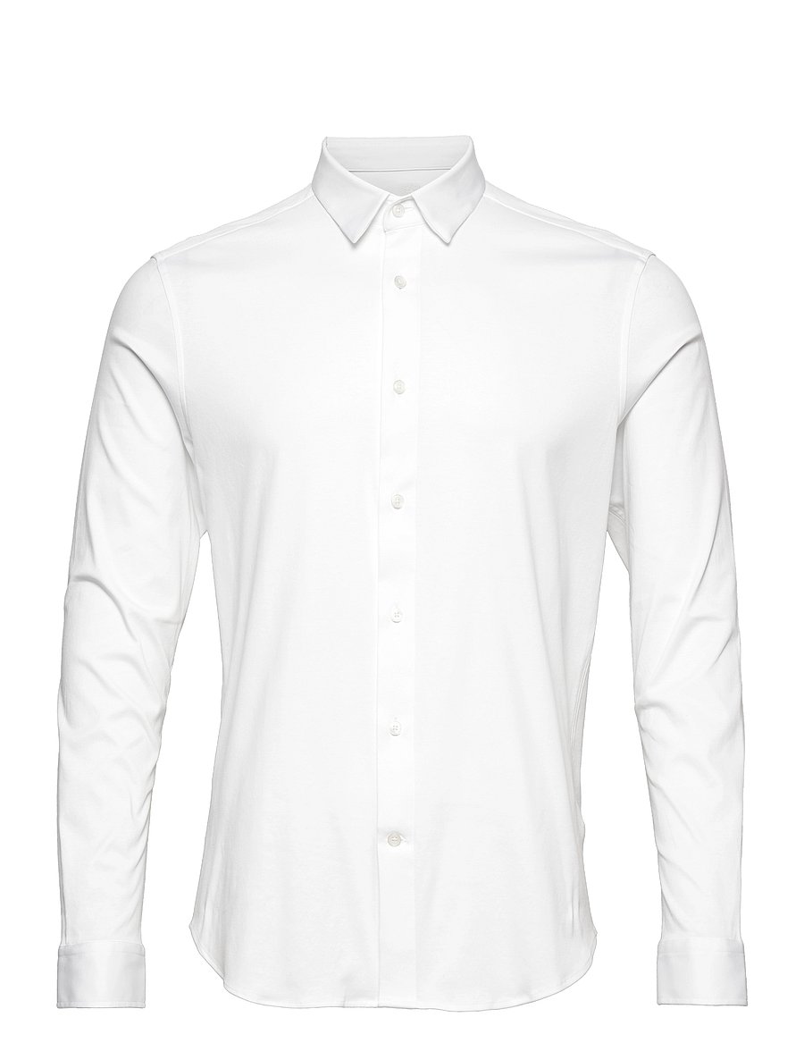 Mos Mosh Gallery - Marco Crunch Jersey Shirt - vabaajasärgid - white - 1