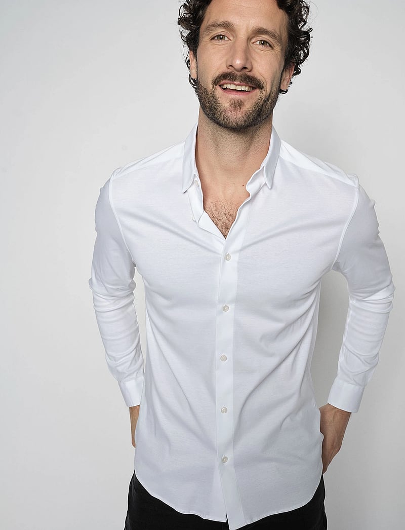 Mos Mosh Gallery - MMGMarco Jersey Shirt - casual skjorter - white - 0