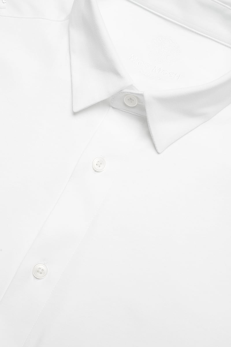 Mos Mosh Gallery - MMGMarco Jersey Shirt - casual skjorter - white - 5