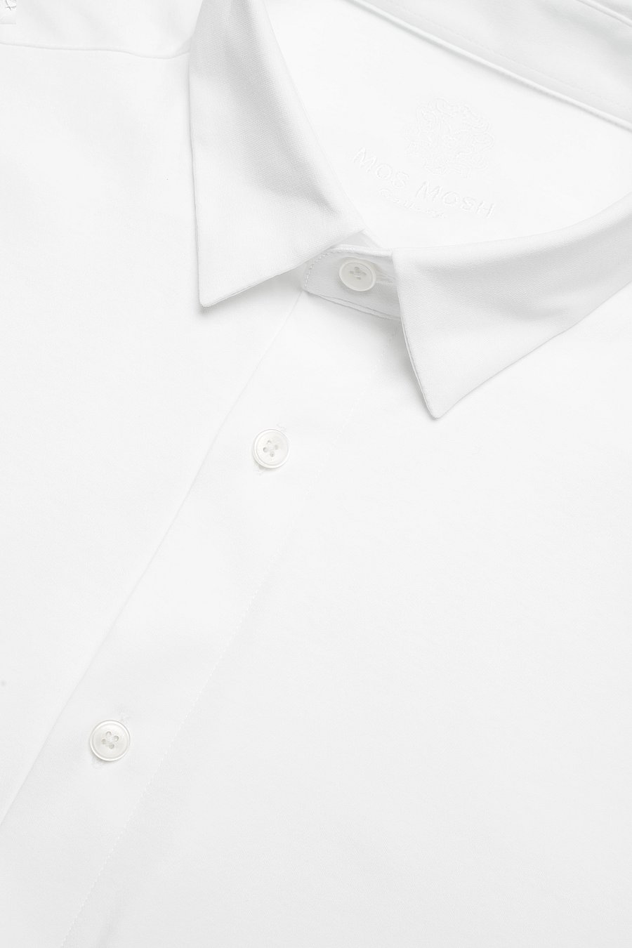 Mos Mosh Gallery - Marco Crunch Jersey Shirt - vabaajasärgid - white - 5