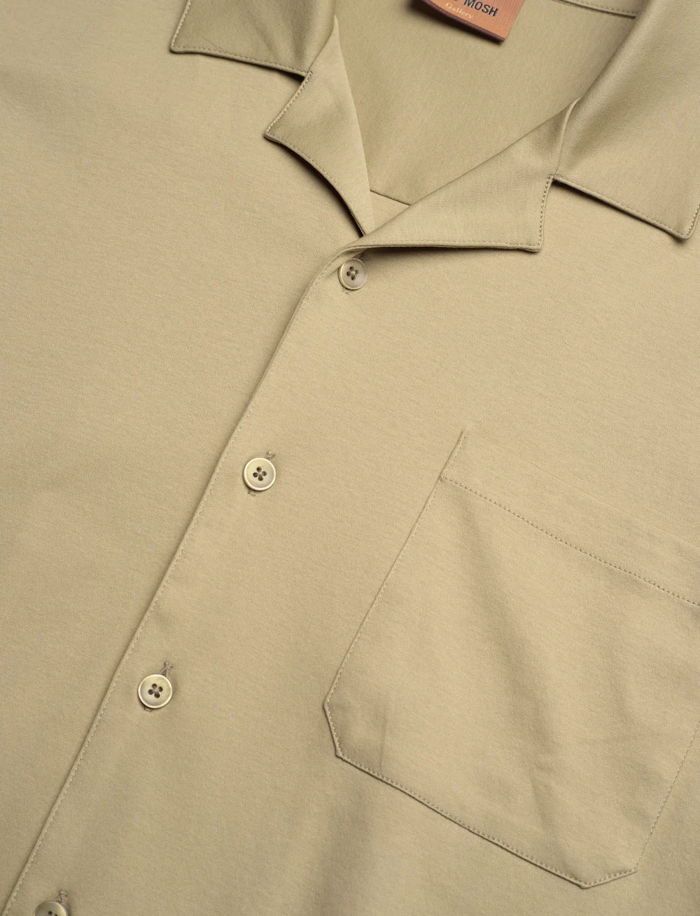 Mos Mosh Gallery - MMGMarco Cuban SS Shirt - kurzarmhemden - sage green - 3