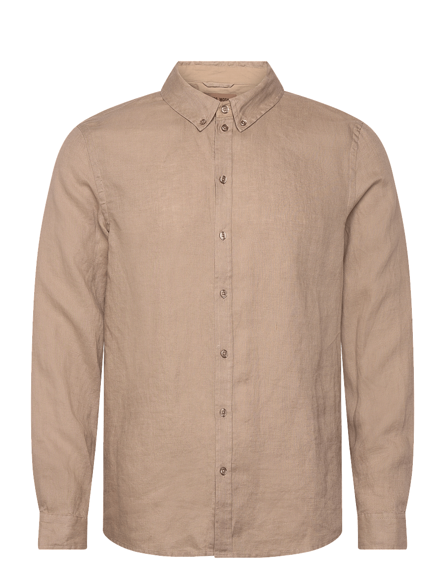 Mos Mosh Gallery - MMGTheo Linen Shirt - chemises de lin - beige - 0