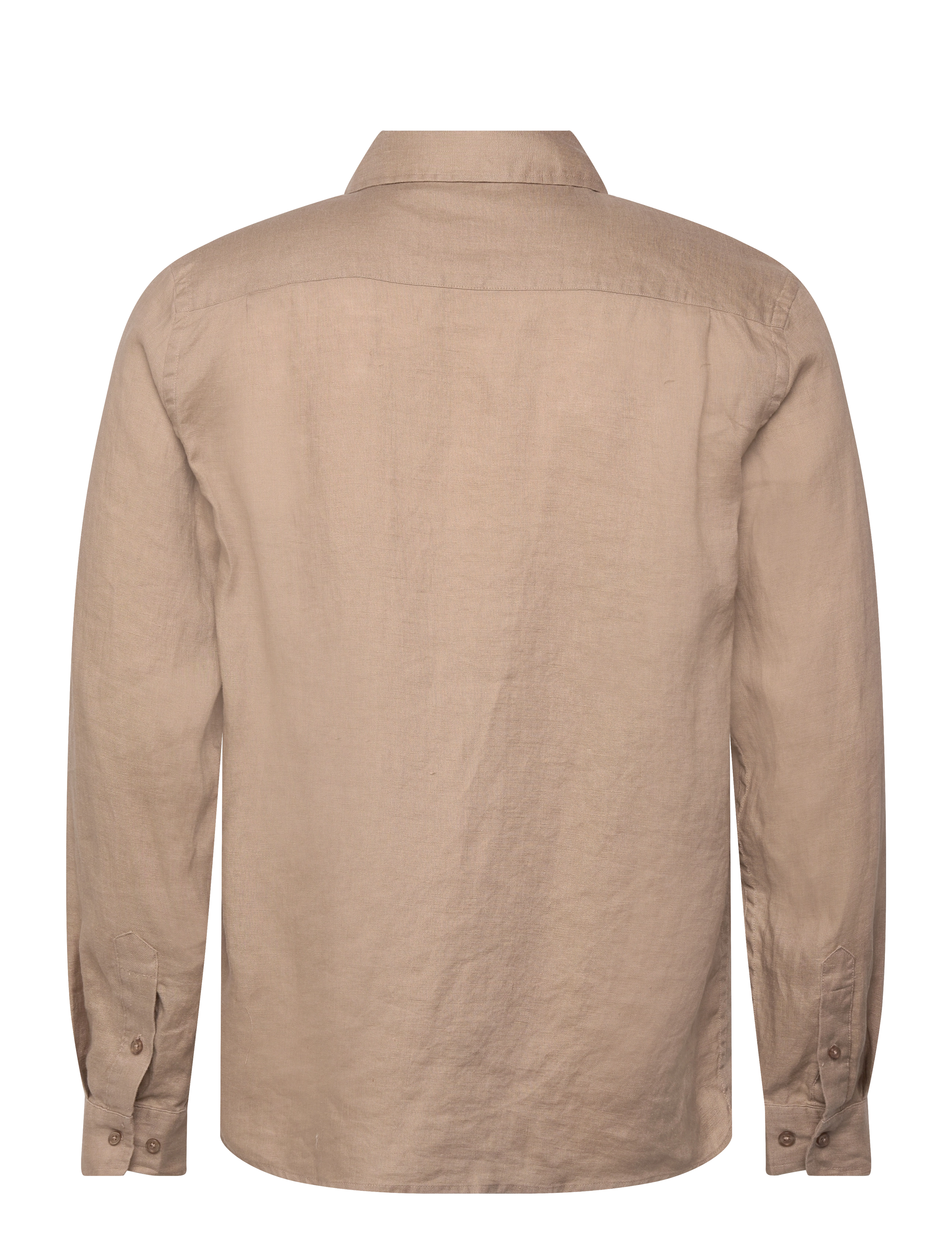 Mos Mosh Gallery - MMGTheo Linen Shirt - hørskjorter - beige - 1
