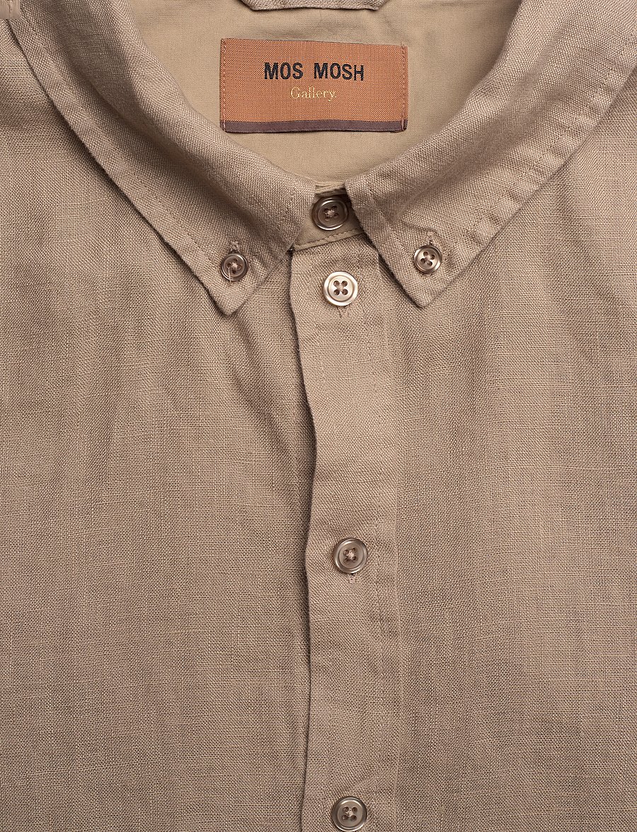 Mos Mosh Gallery - MMGTheo Linen Shirt - chemises de lin - beige - 2