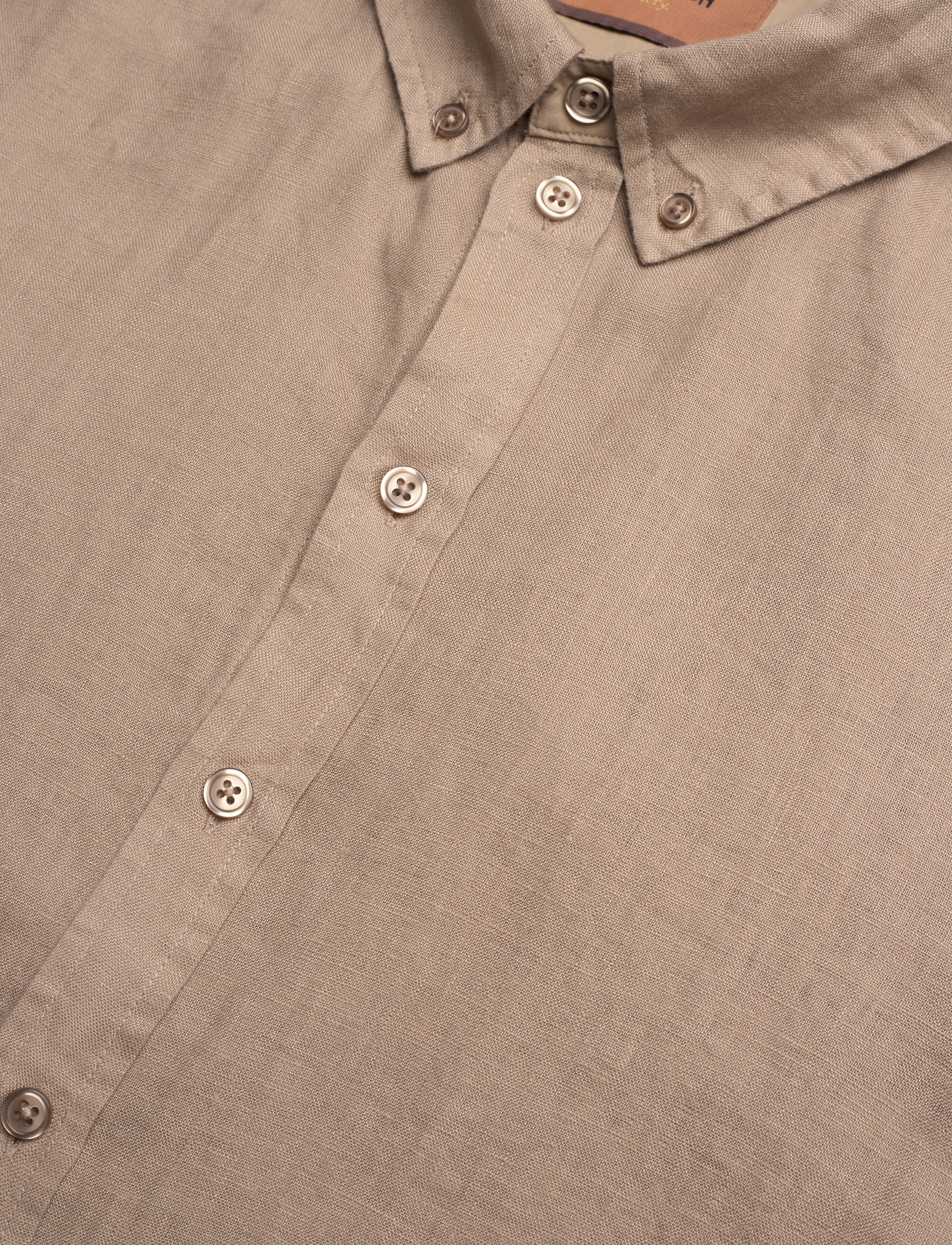 Mos Mosh Gallery - MMGTheo Linen Shirt - hørskjorter - beige - 3