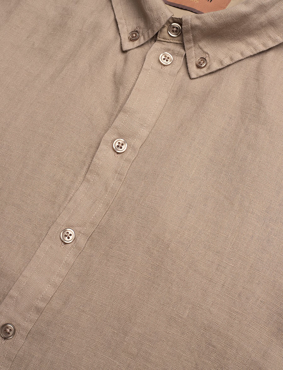Mos Mosh Gallery - MMGTheo Linen Shirt - chemises de lin - beige - 3