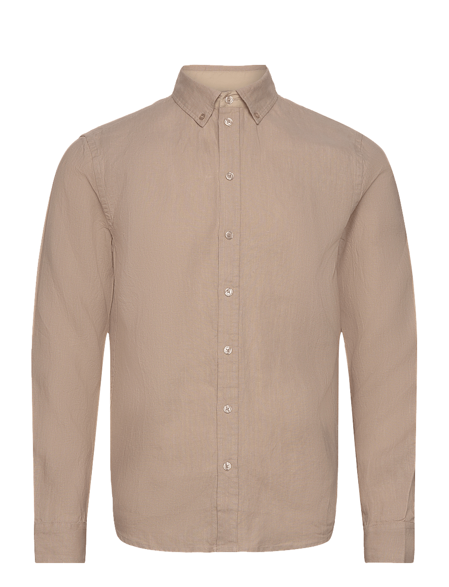 Mos Mosh Gallery - MMGTheo Linen Shirt - leinenhemden - cold kit melange - 1