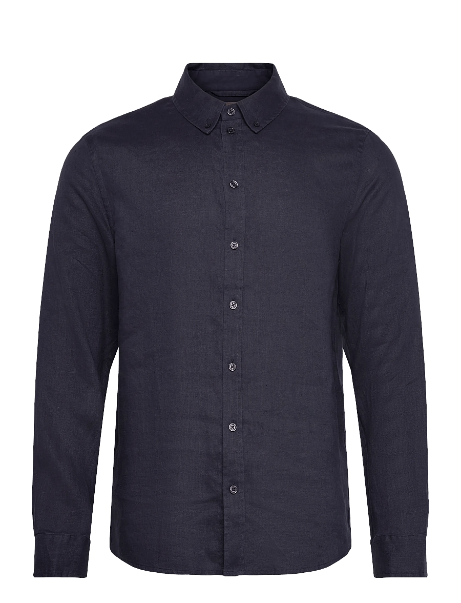 Mos Mosh Gallery - MMGTheo Linen Shirt - leinenhemden - navy - 1