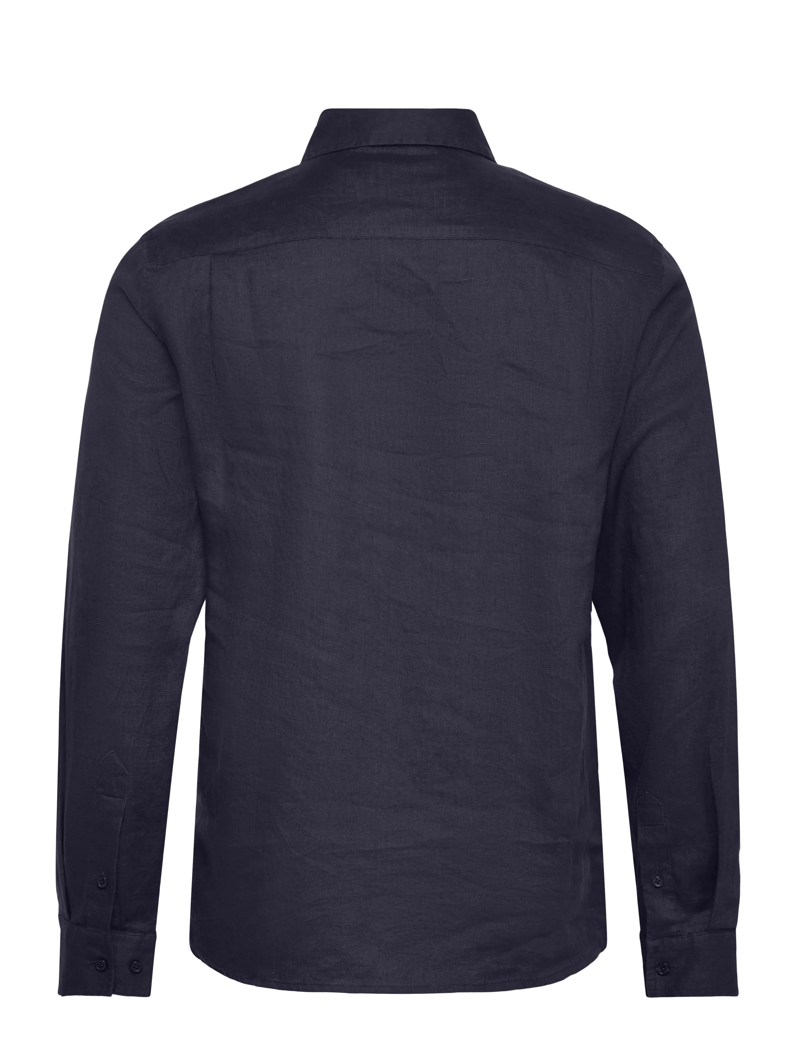Mos Mosh Gallery - MMGTheo Linen Shirt - hørskjorter - navy - 2