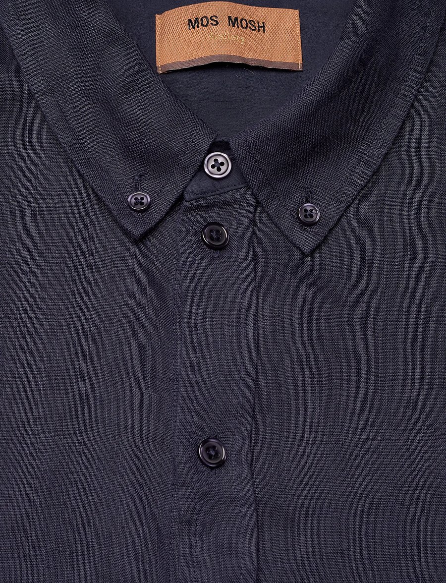 Mos Mosh Gallery - MMGTheo Linen Shirt - leinenhemden - navy - 5
