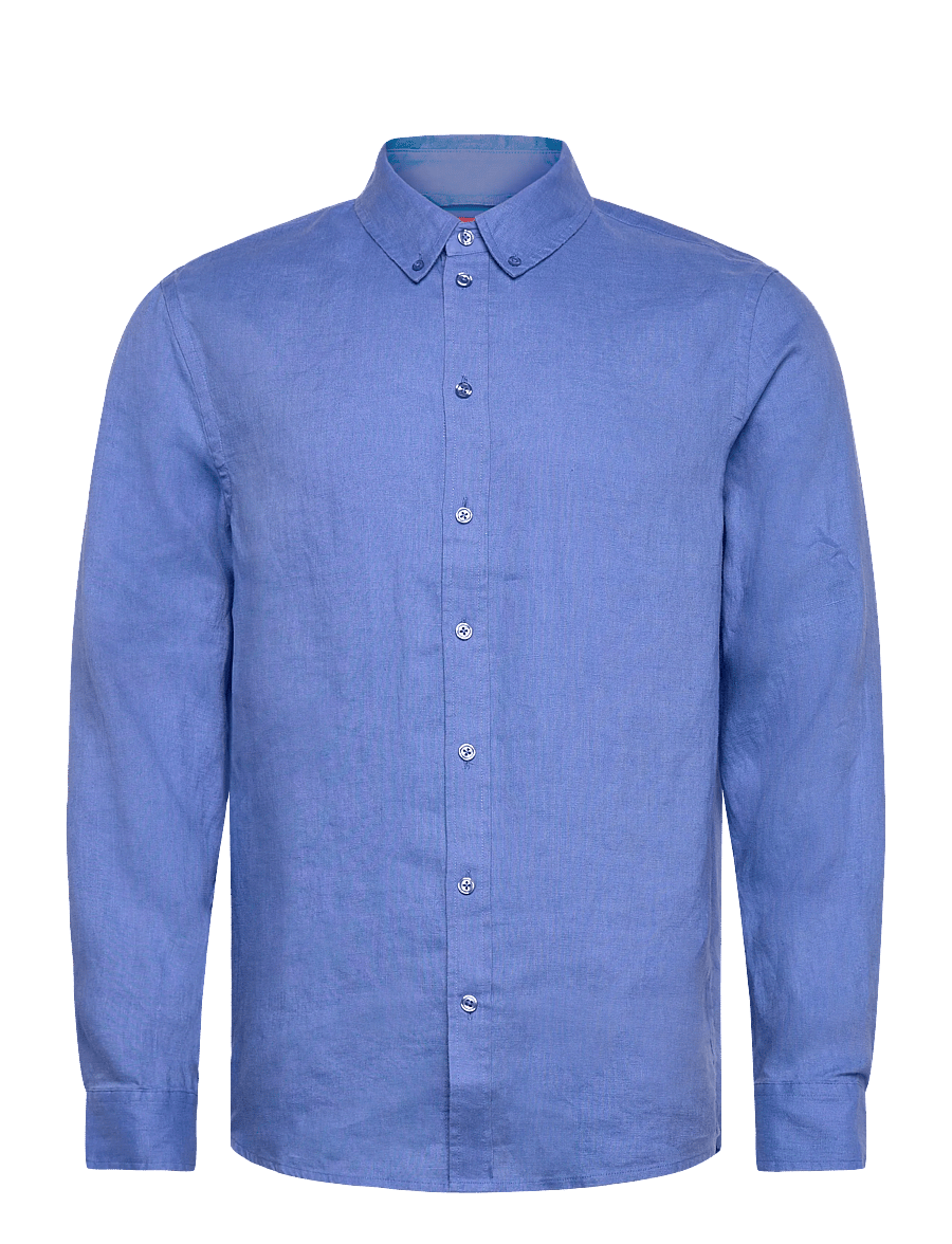 Mos Mosh Gallery - MMGTheo Linen Shirt - leinenhemden - silver lake blue - 0