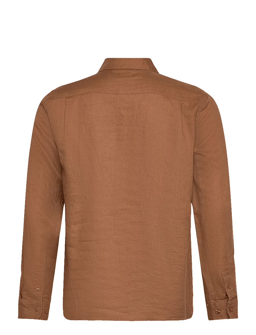 Mos Mosh Gallery - MMGTheo Linen Shirt - leinenhemden - toasted coconut - 2