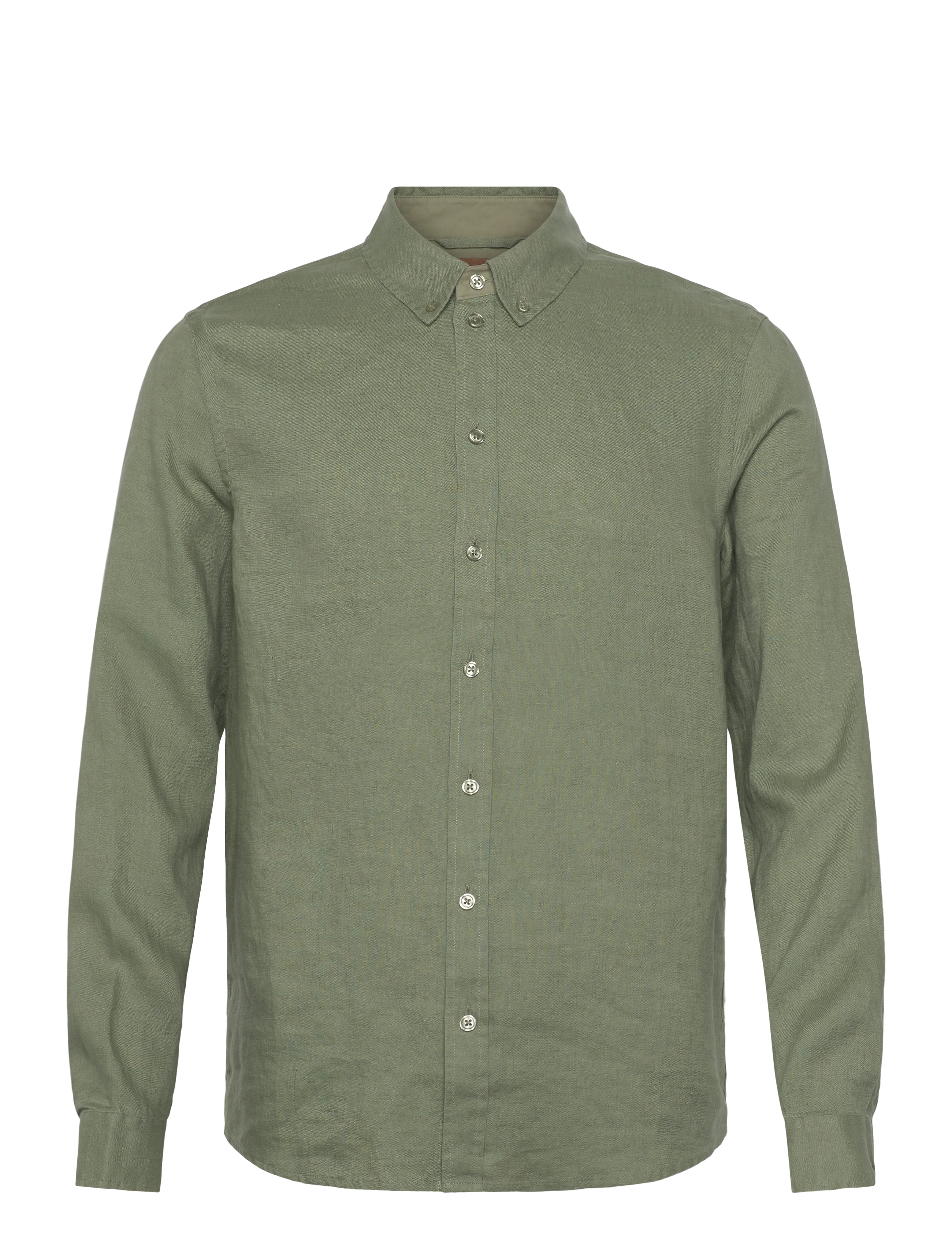 Mos Mosh Gallery MMGTheo Linen Shirt - Clothing - WATERCRESS / silver