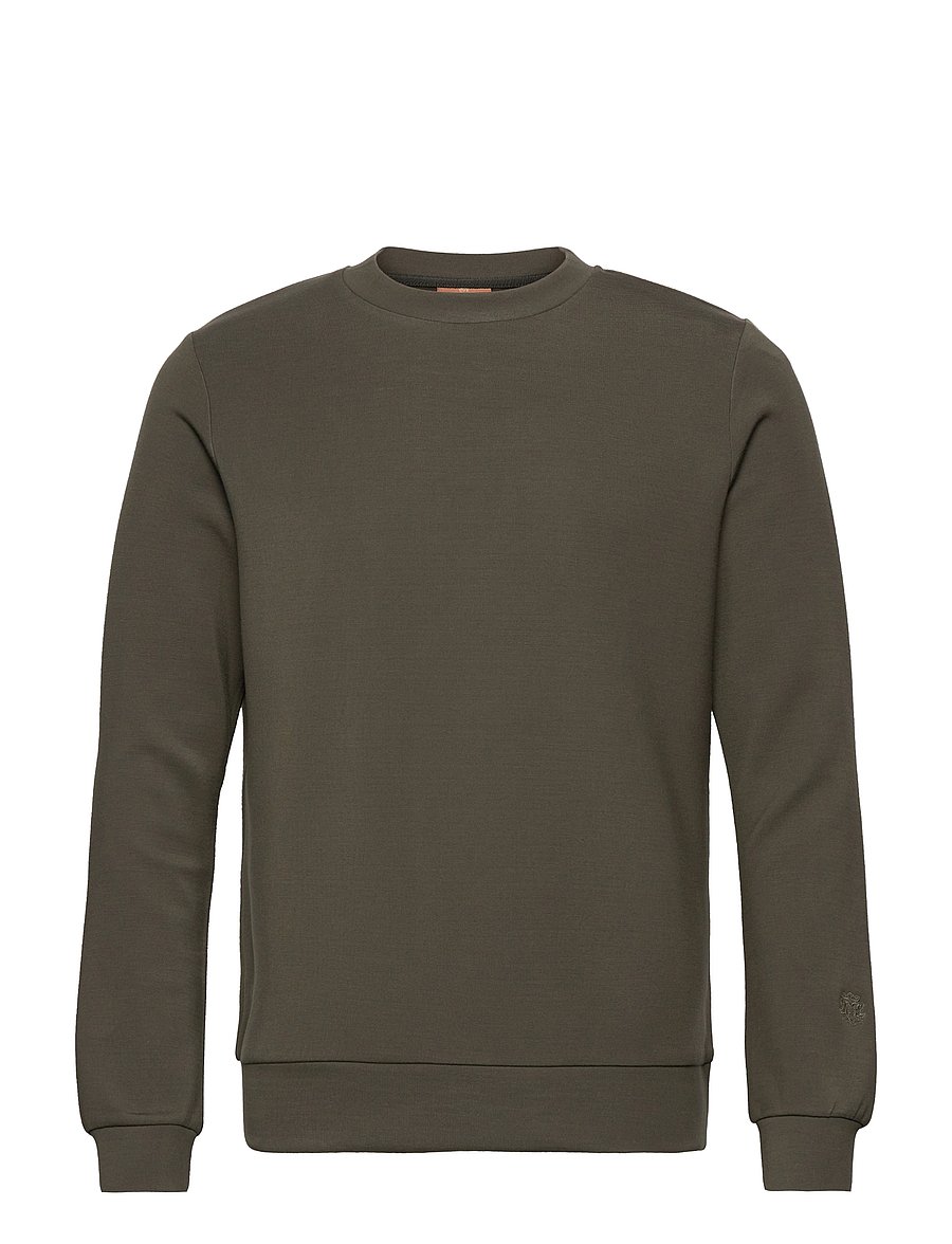 Mos Mosh Gallery - Abel Crew Neck Sweat - dressipluusid - dk army green - 1