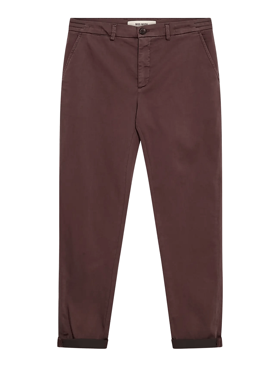 Mos Mosh Gallery - MMGHunt Soft String Pant - casual trousers - black coffee - 0