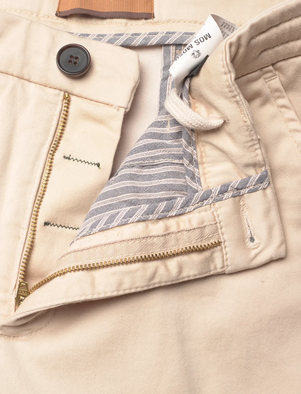 Mos Mosh Gallery - MMGHunt Soft String Pant - casual bukser - ecru - 3