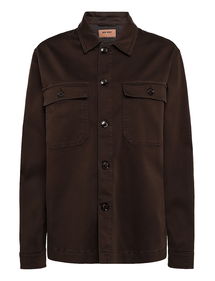 Mos Mosh Gallery - MMGMatteo Soft Overshirt - osta olukorra järgi - black coffee - 1