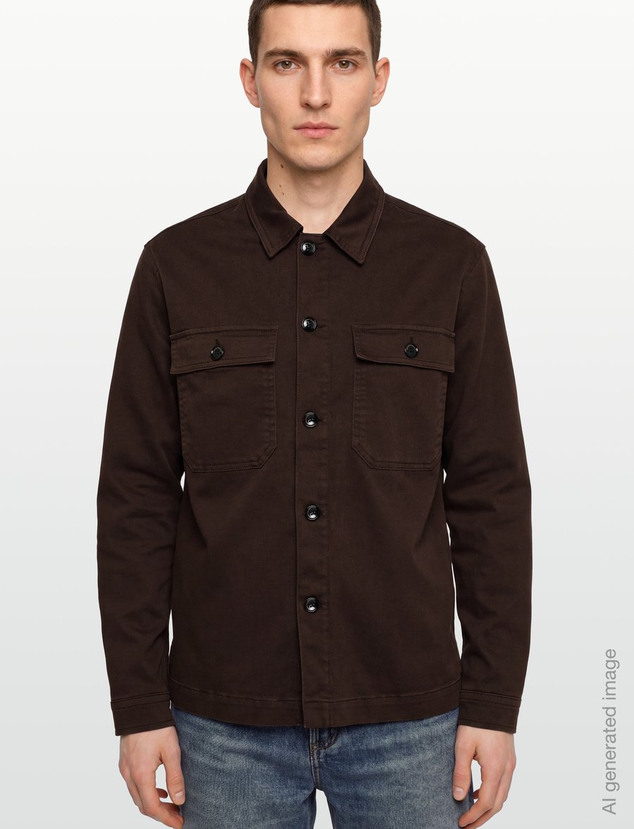 Mos Mosh Gallery - MMGMatteo Soft Overshirt - osta olukorra järgi - black coffee - 3