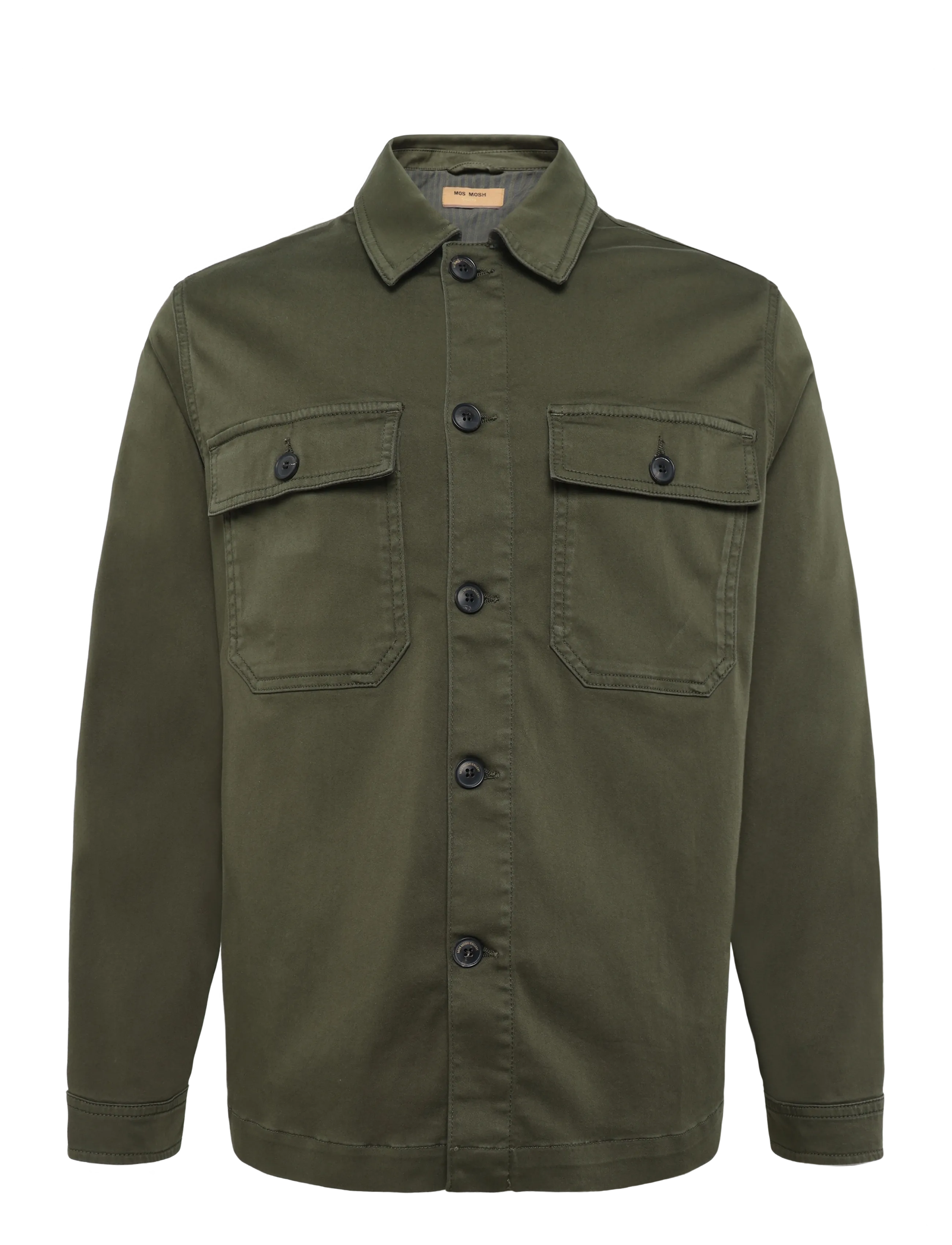 Mos Mosh Gallery MMGMatteo Soft Overshirt - Mos Mosh Gallery - FOREST NIGHT / green