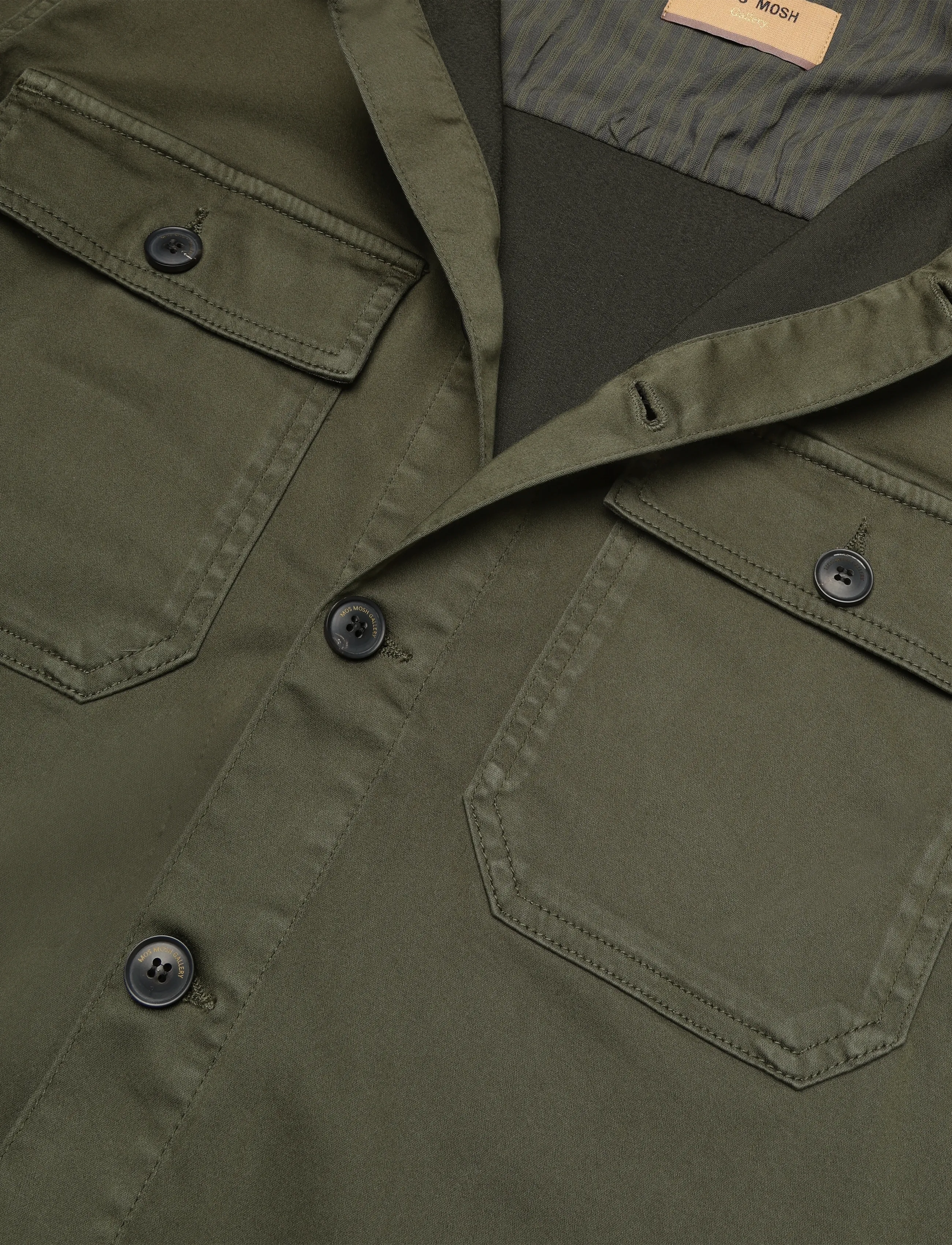 Mos Mosh Gallery - MMGMatteo Soft Overshirt - Überhemden - forest night - 2