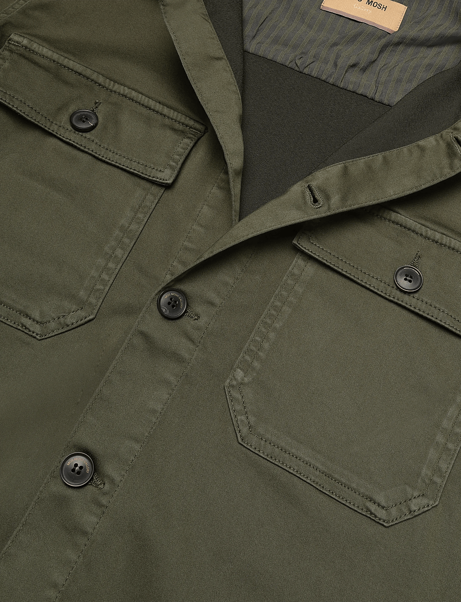 Mos Mosh Gallery - MMGMatteo Soft Overshirt - Überhemden - forest night - 2