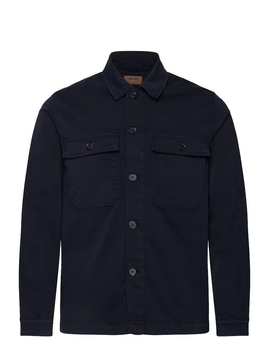 Mos Mosh Gallery - MMGMatteo Soft Overshirt - Überhemden - navy - 0