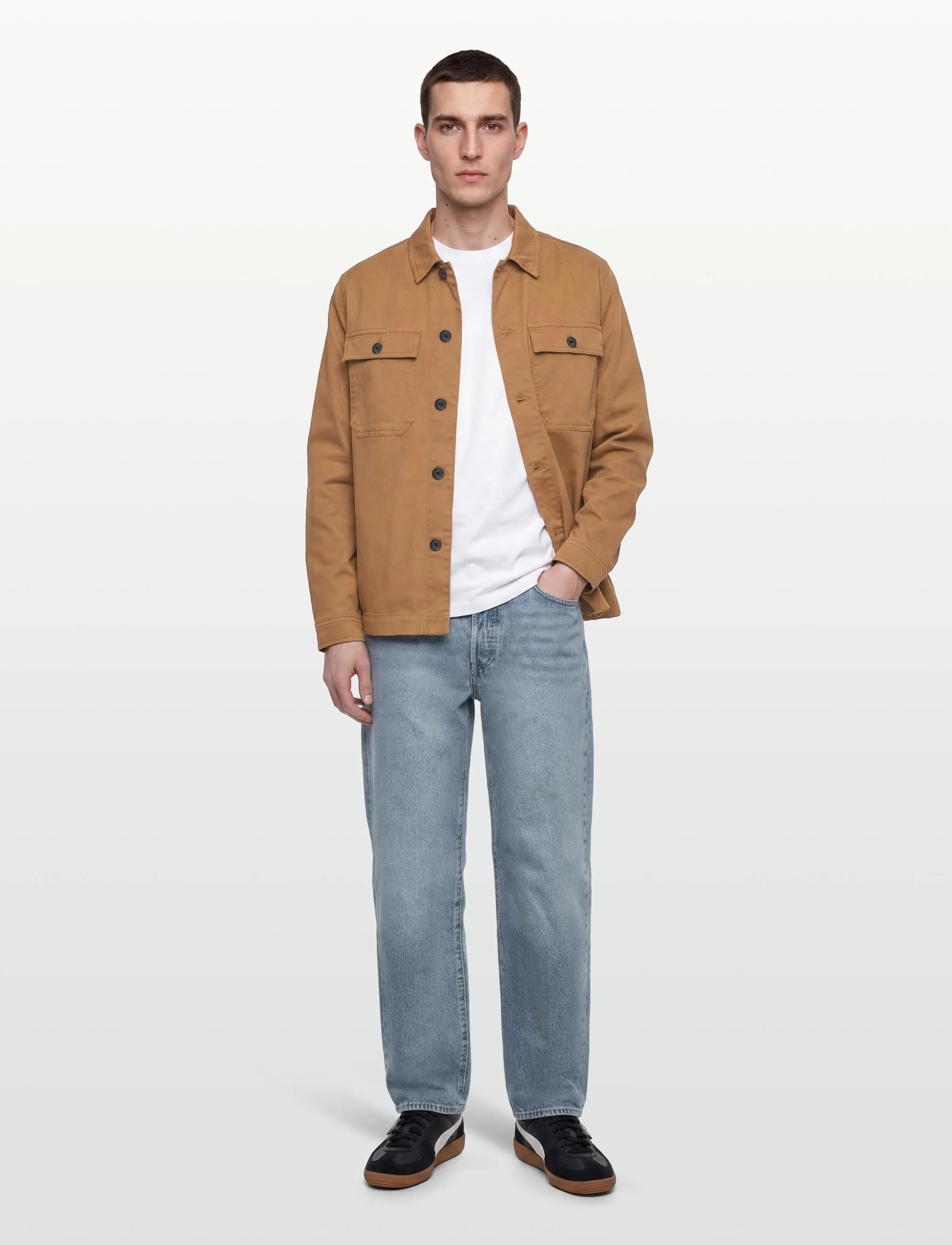 Mos Mosh Gallery MMGMatteo Soft Overshirt - Nach Stil kaufen - TOASTED COCONUT / brown