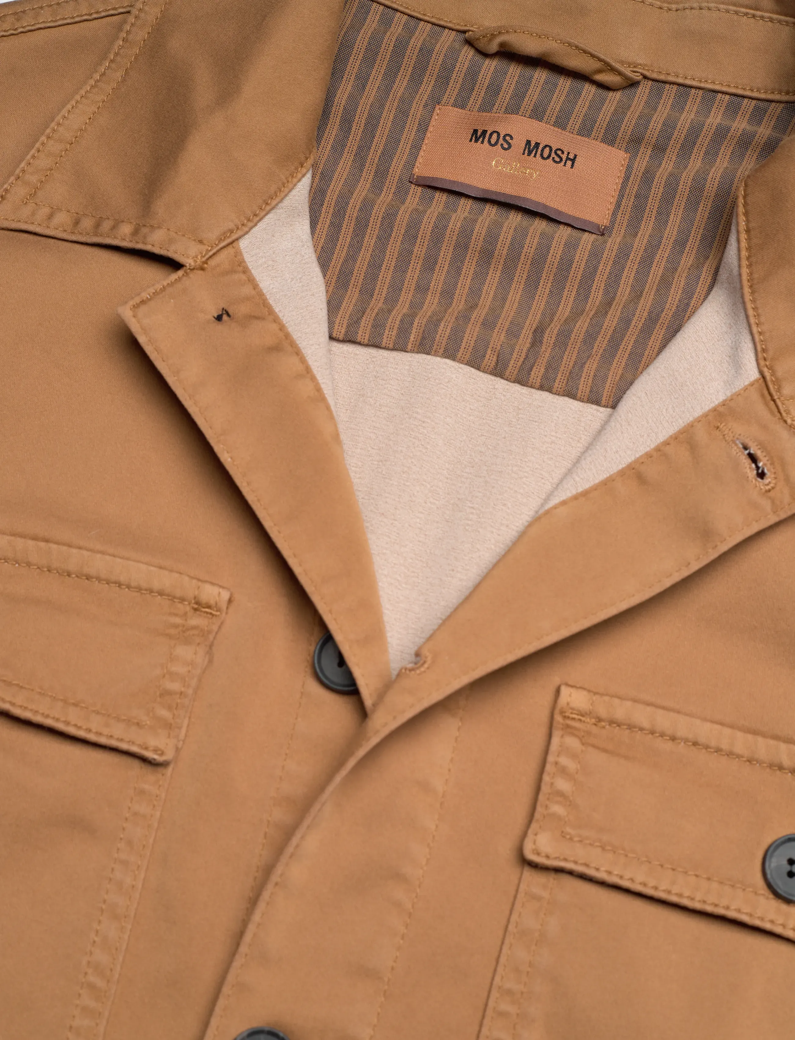 Mos Mosh Gallery - MMGMatteo Soft Overshirt - shop by occasion - toasted coconut - 5