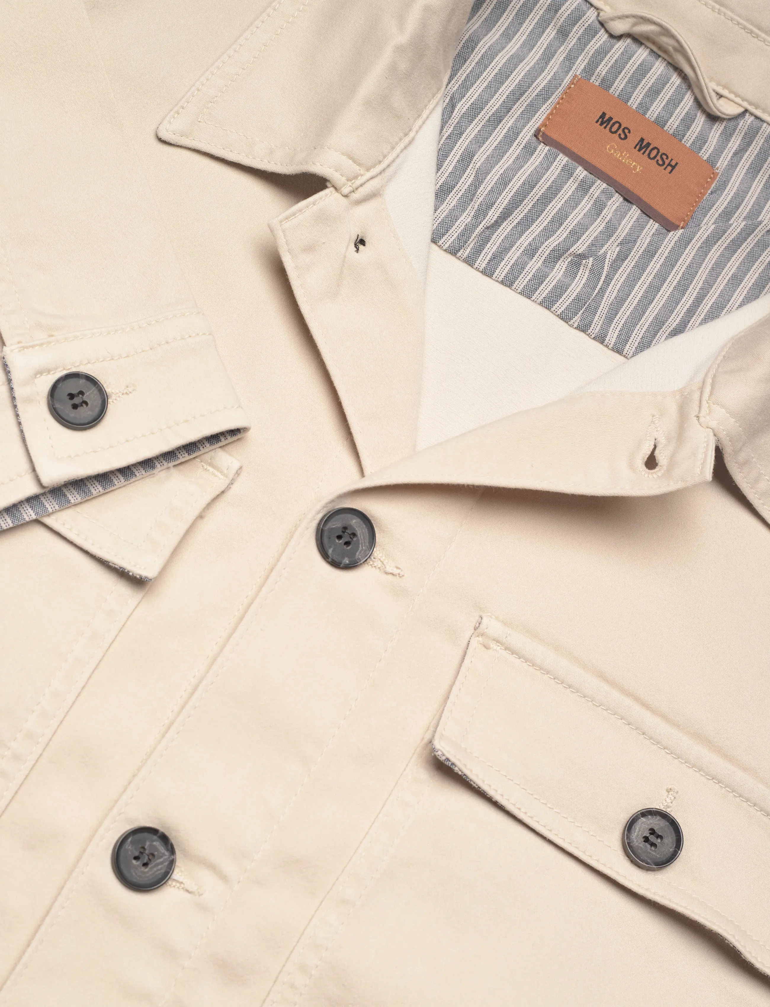 Mos Mosh Gallery - MMGMatteo Soft Overshirt - warm beige - 2