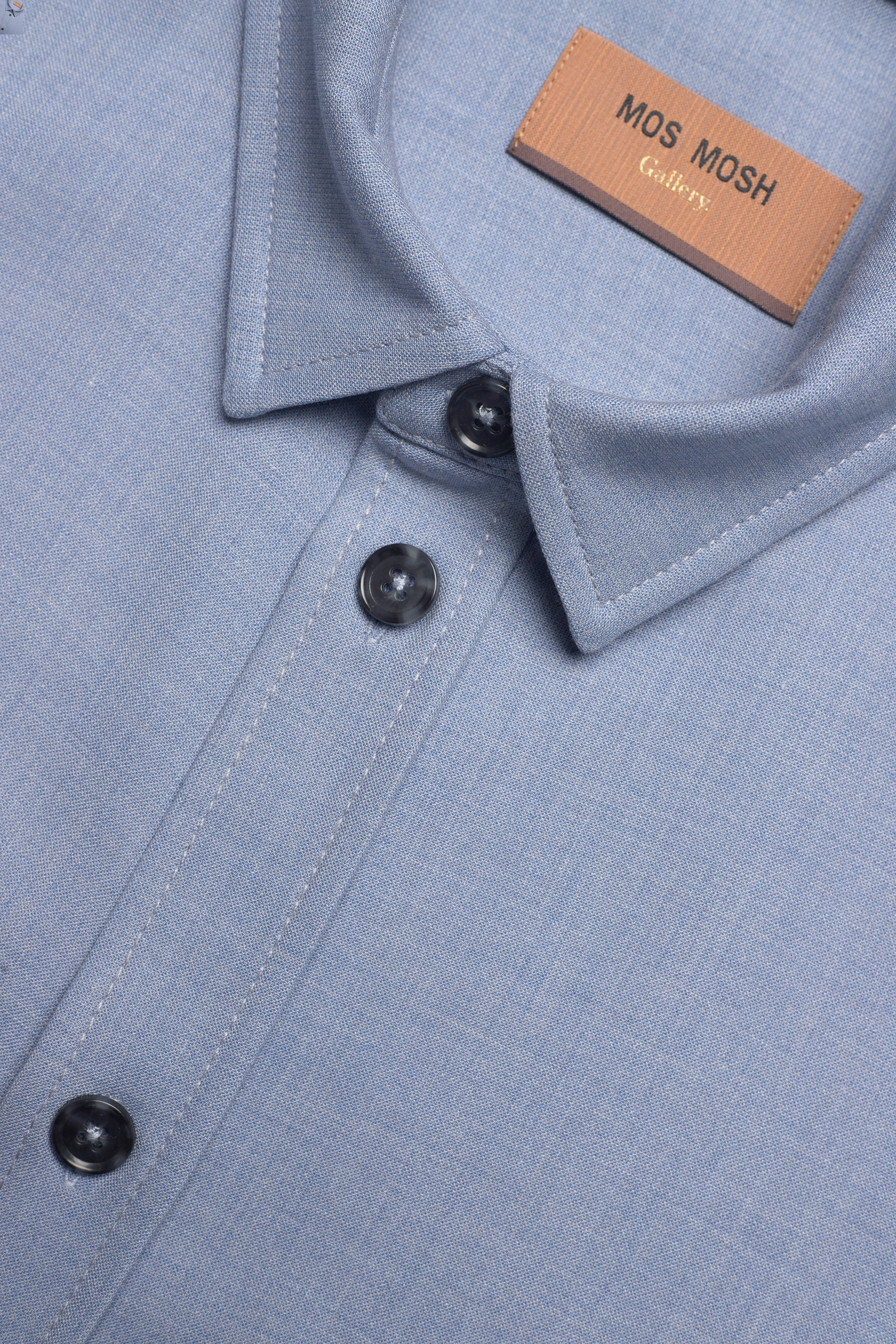 Mos Mosh Gallery - Birk Sammy Overshirt - sky blue - 2