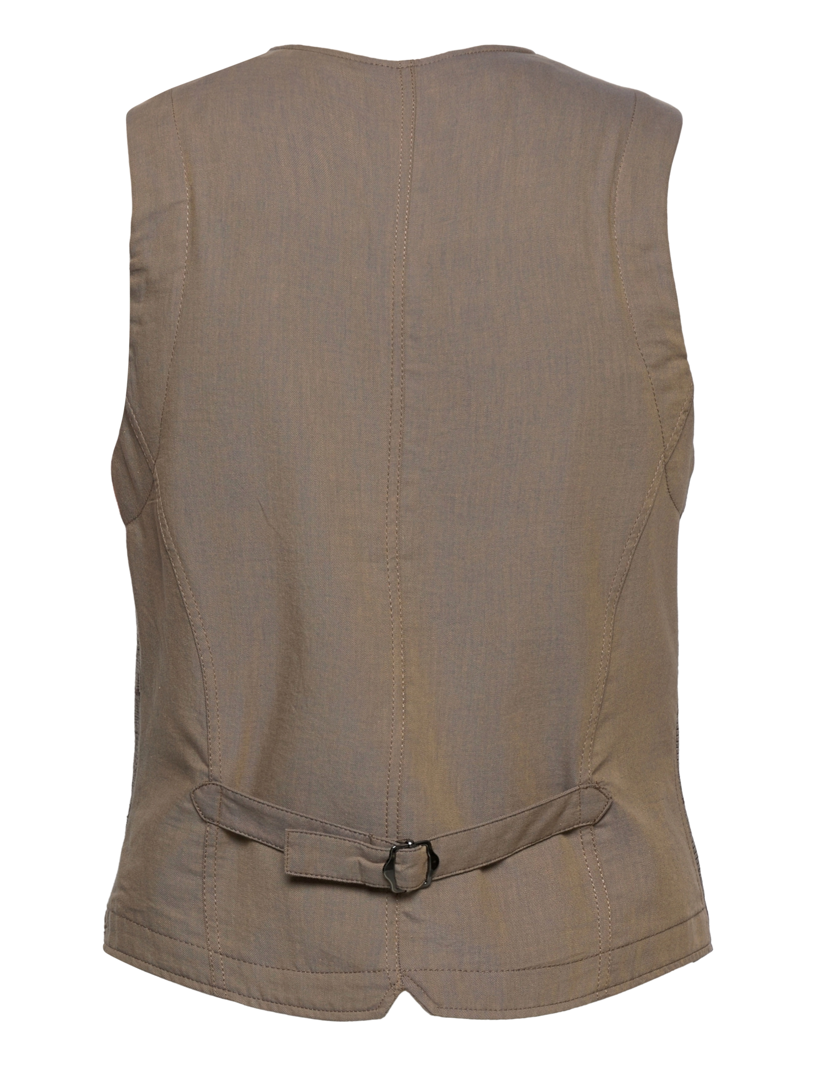 Mos Mosh Gallery - Mason Check Waistcoat - toffee - 1