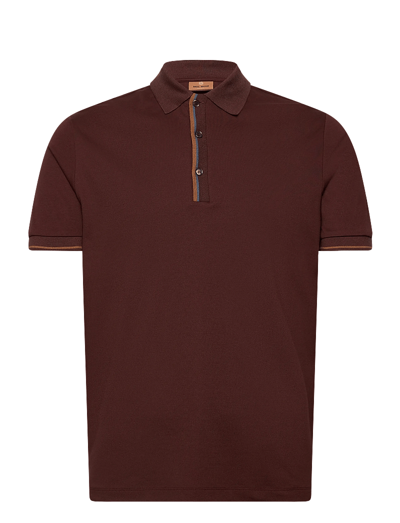 Mos Mosh Gallery - MMGHarvey Polo SS Tee - kurzärmelig - bitter chocolate - 0