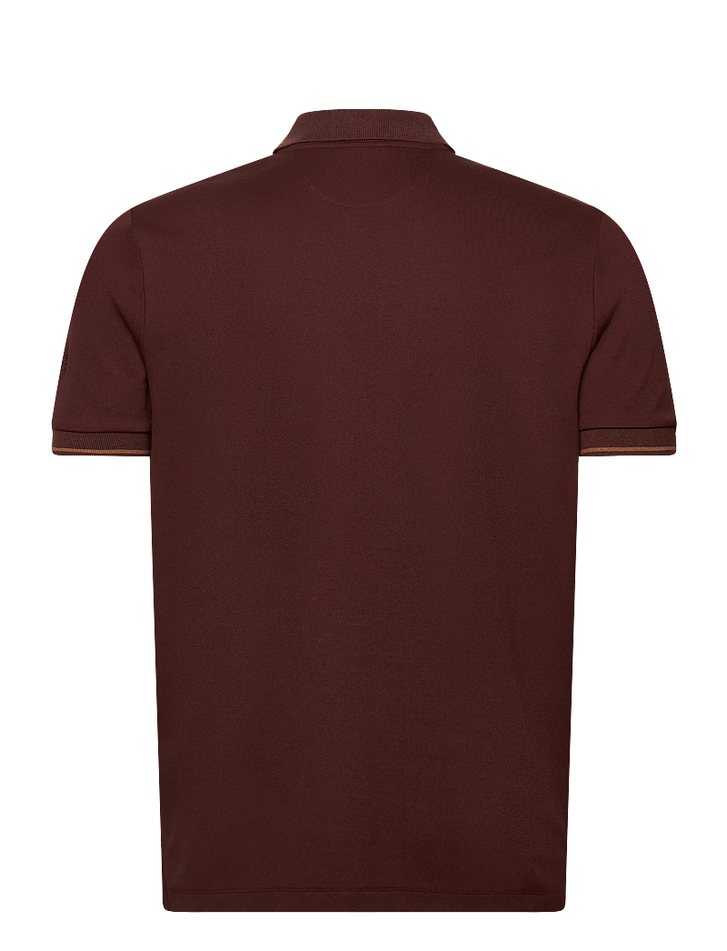 Mos Mosh Gallery - MMGHarvey Polo SS Tee - kurzärmelig - bitter chocolate - 1