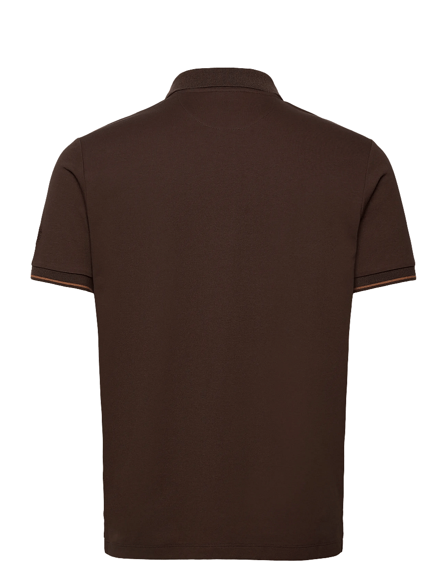 Mos Mosh Gallery - MMGHarvey Polo Ss Tee - korte mouwen - chocolate brown - 1
