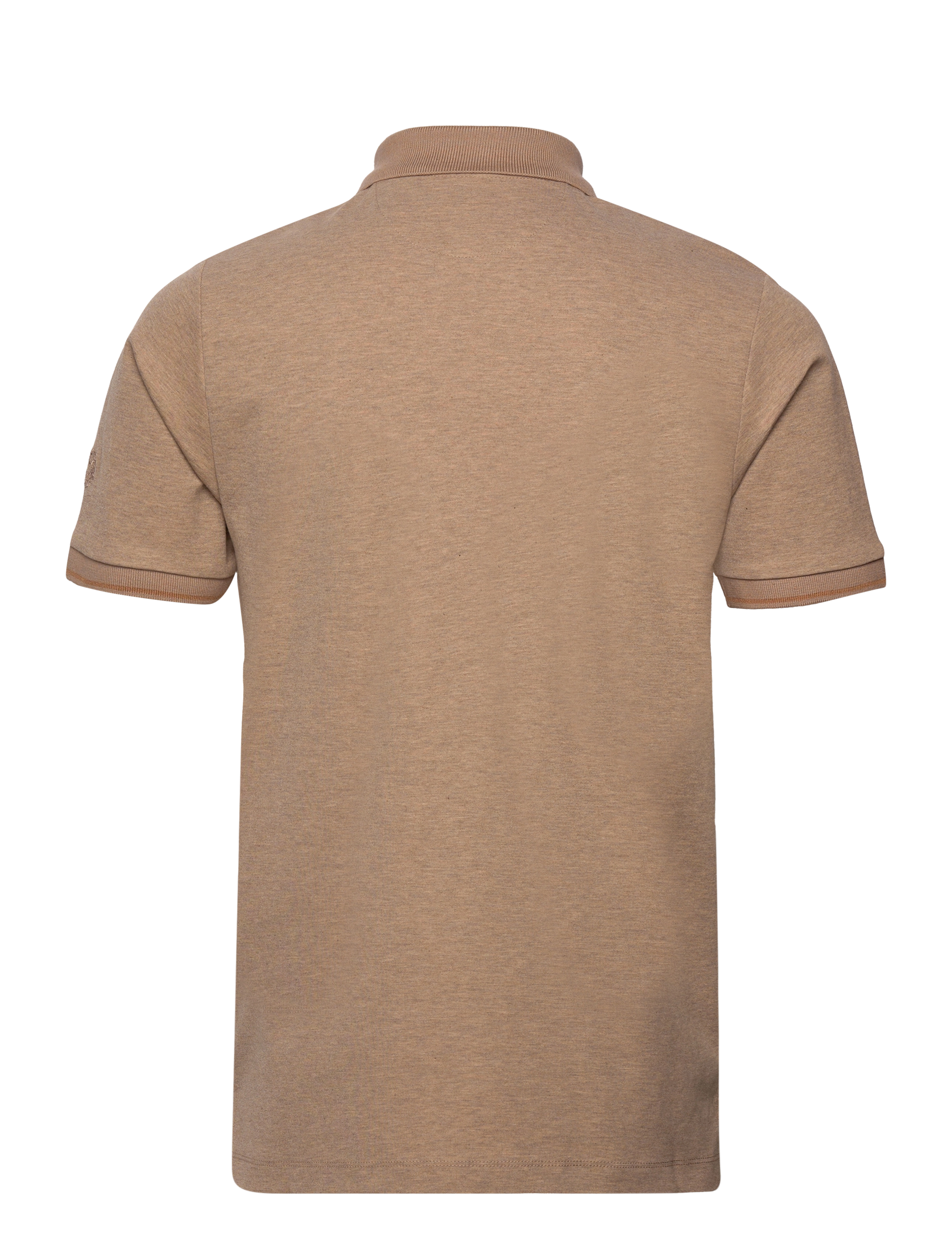 Mos Mosh Gallery - MMGHarvey Polo SS Tee - kortærmede poloer - dessert sand melange - 2