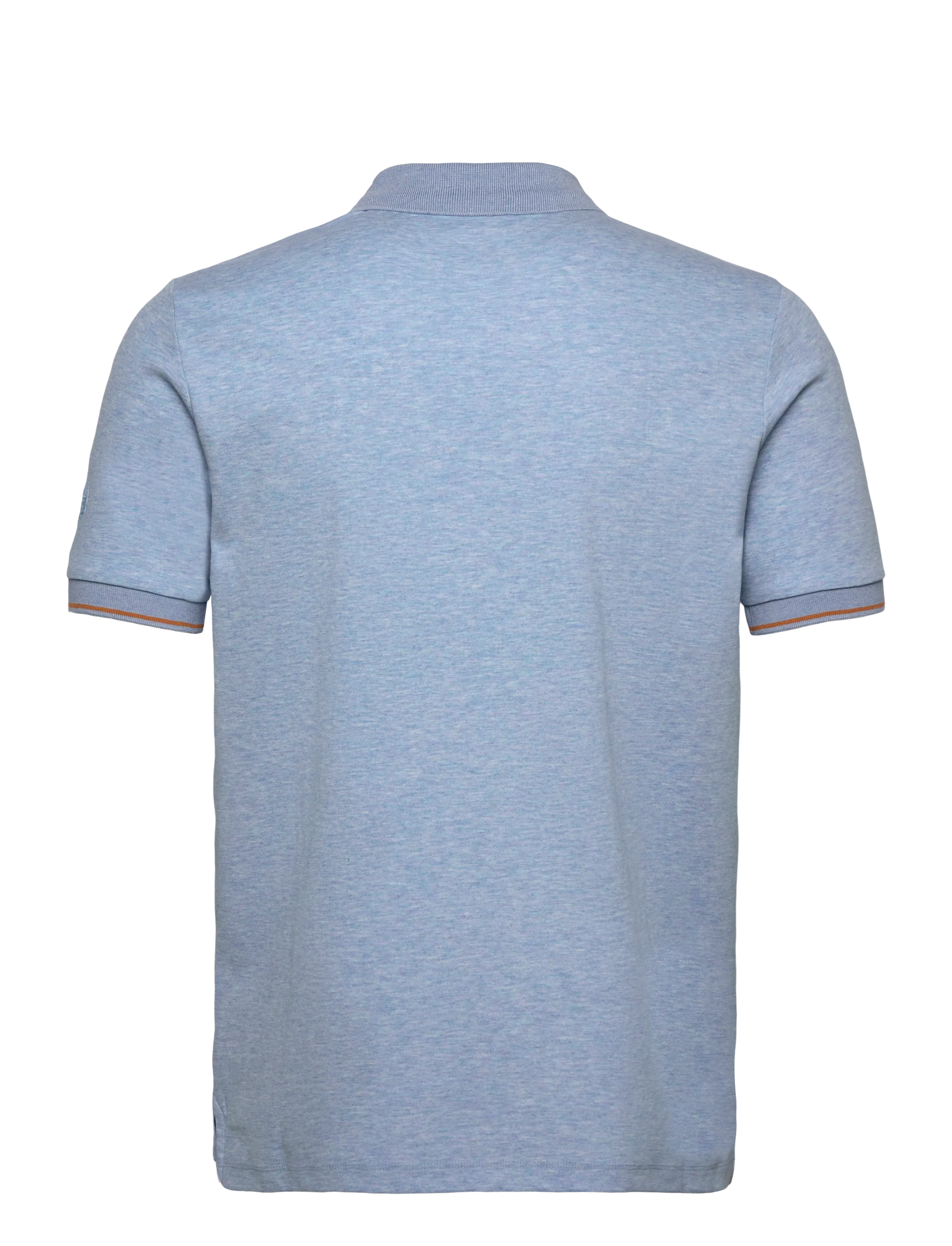 Mos Mosh Gallery - MMGHarvey Polo SS Tee - kortärmade pikéer - light blue melange - 1