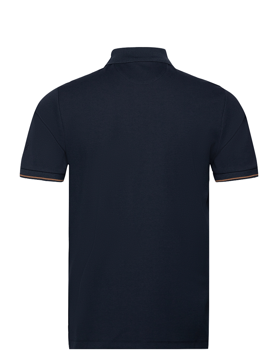 Mos Mosh Gallery - MMGHarvey Polo Ss Tee - kurzärmelig - navy - 1