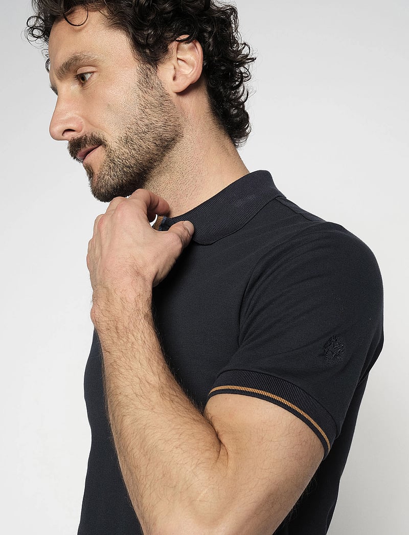 Mos Mosh Gallery - MMGHarvey Polo Ss Tee - kurzärmelig - navy - 2