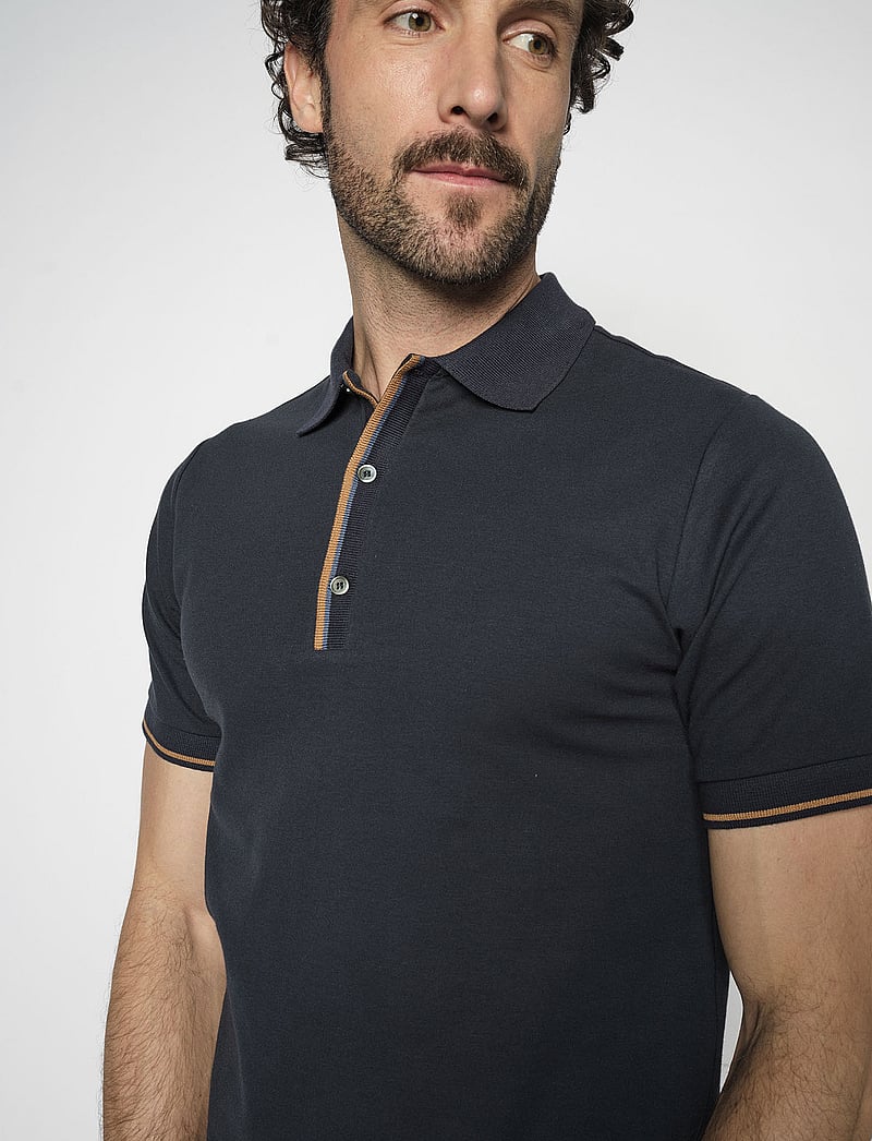 Mos Mosh Gallery - MMGHarvey Polo Ss Tee - kurzärmelig - navy - 3