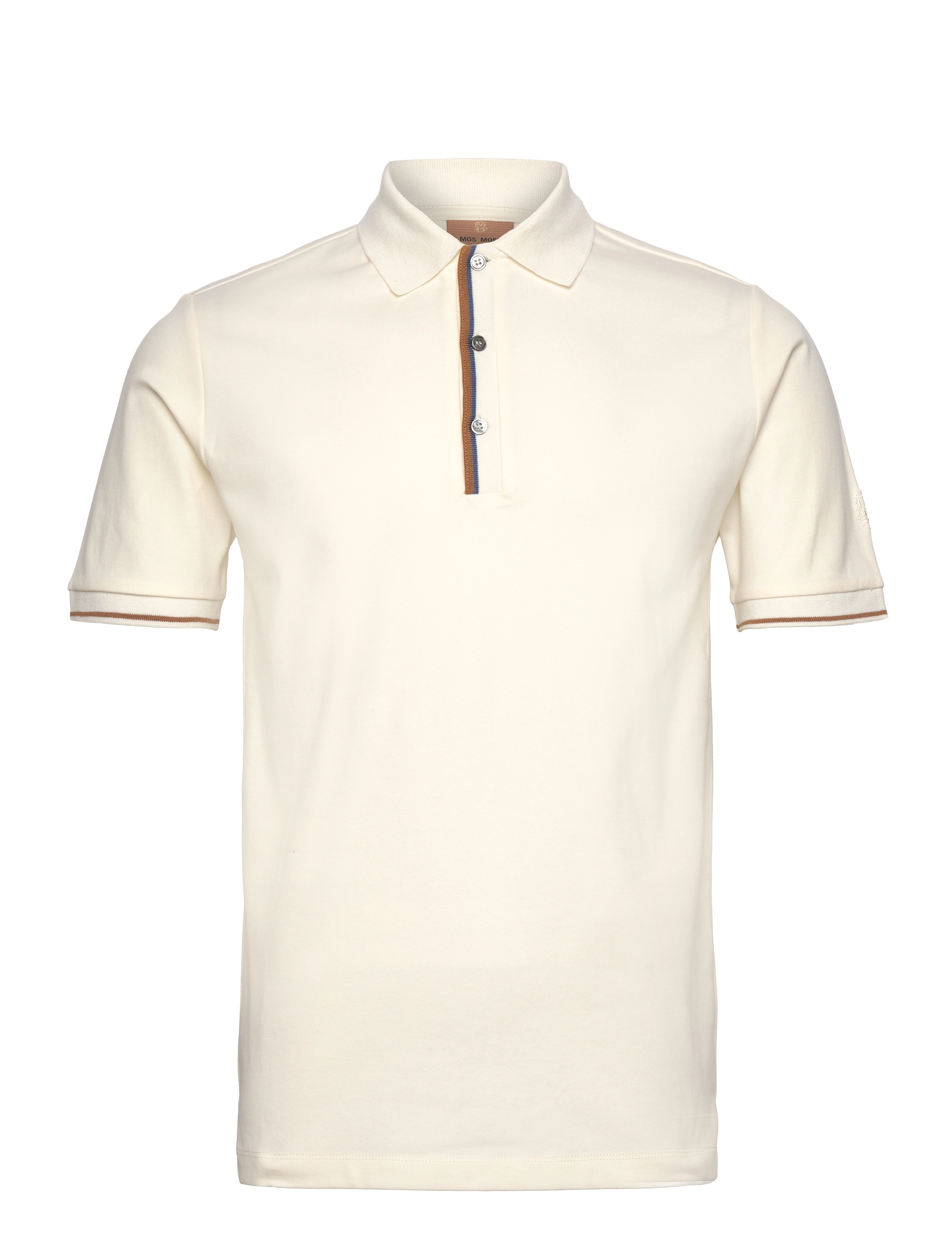 Mos Mosh Gallery - MMGHarvey Polo Ss Tee - kurzärmelig - offwhite - 1