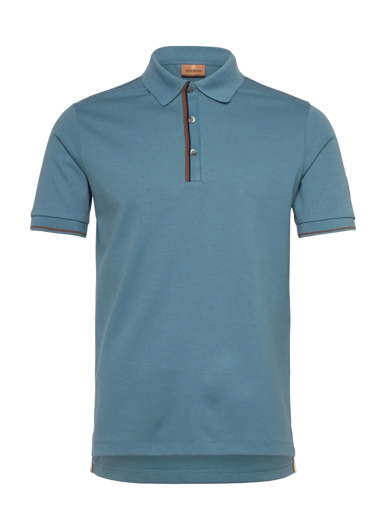 Mos Mosh Gallery - MMGHarvey Polo SS Tee - kortærmede poloer - pacific - 0