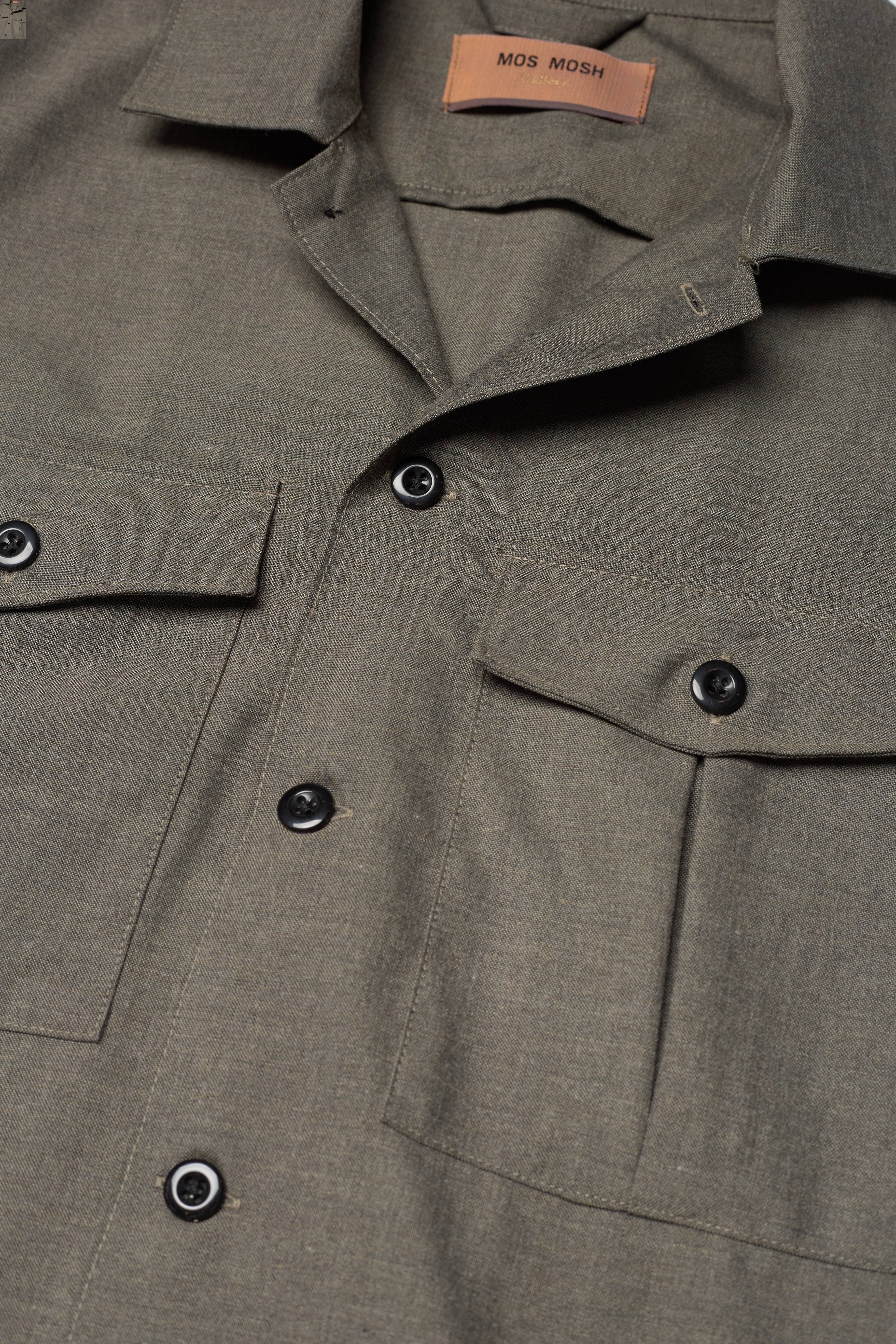 Mos Mosh Gallery - Nolan Spring Overshirt - olive melange - 2