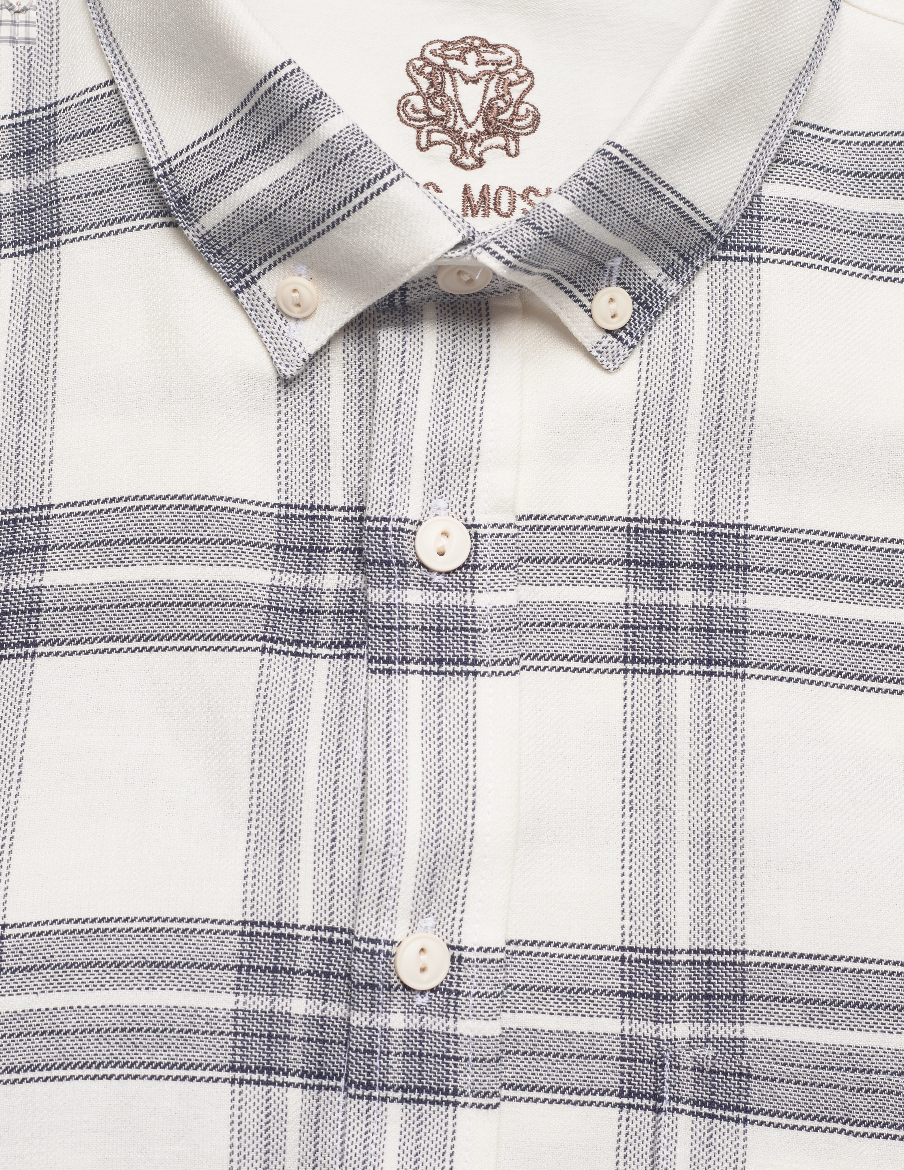 Mos Mosh Gallery - Major Check Shirt - white check - 2